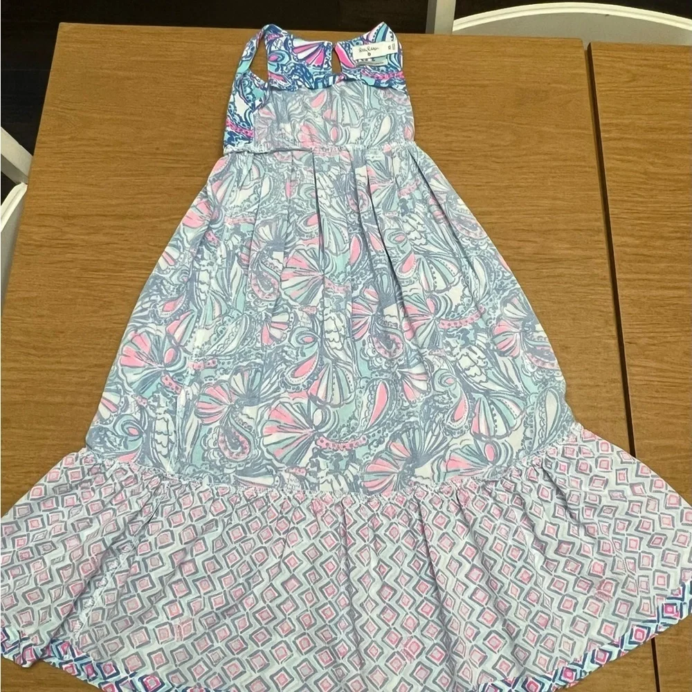 Lilly Pulitzer for Target Maxi Dress My Fans Blue size XS - Picture 6 of 7